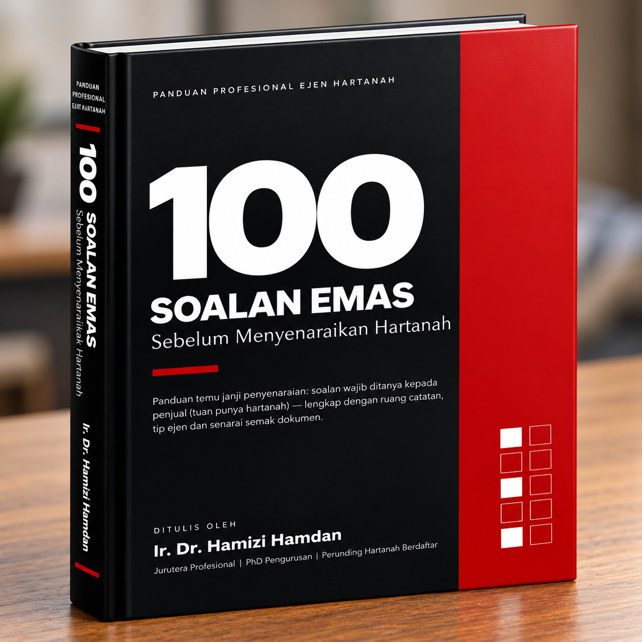 Kulit e-buku 100 Soalan Emas Sebelum Menyenaraikan Hartanah