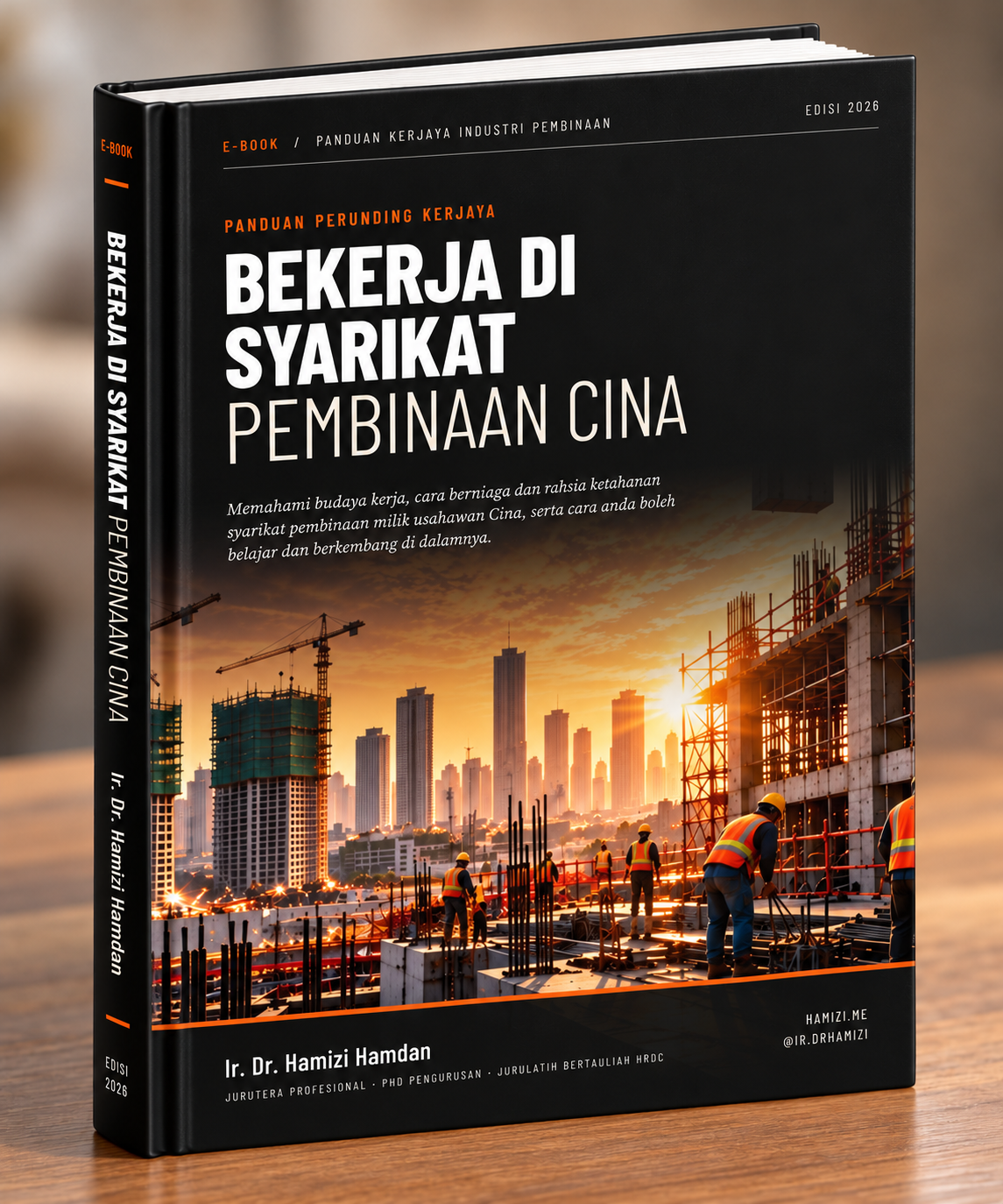 Kulit e-buku Bekerja di Syarikat Pembinaan Cina