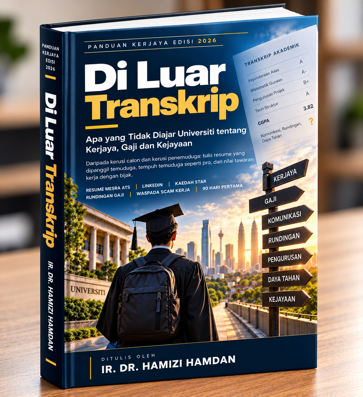 Kulit e-buku Di Luar Transkrip